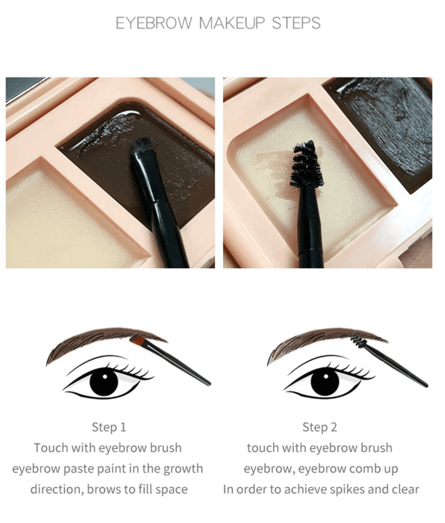 CLEAR EYEBROW GEL & COLOUR EYEBROW | WATERPROOF FULL-PIGMENT-shop-TREATS FOR THE FACE